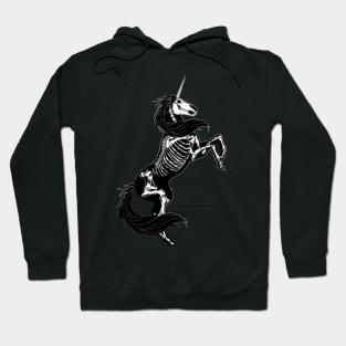 skeleton unicorn Hoodie